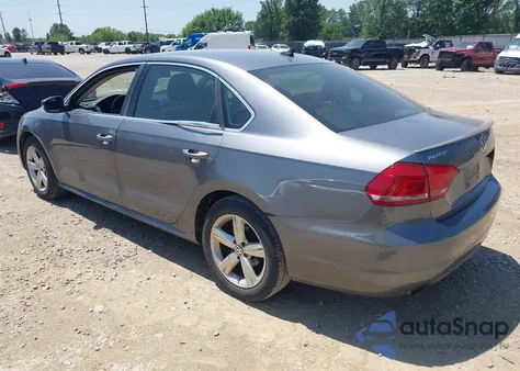 2012 Volkswagen Passat 2.5L Se из США, поврежденный, VIN 1VWBH7A36CC077961